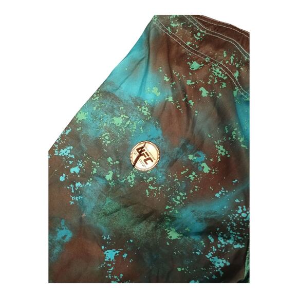 Elite MMA Mens Swim Trunks Blue Graphic Cobra Striking Size XL New With Tags - Picture 3 of 12